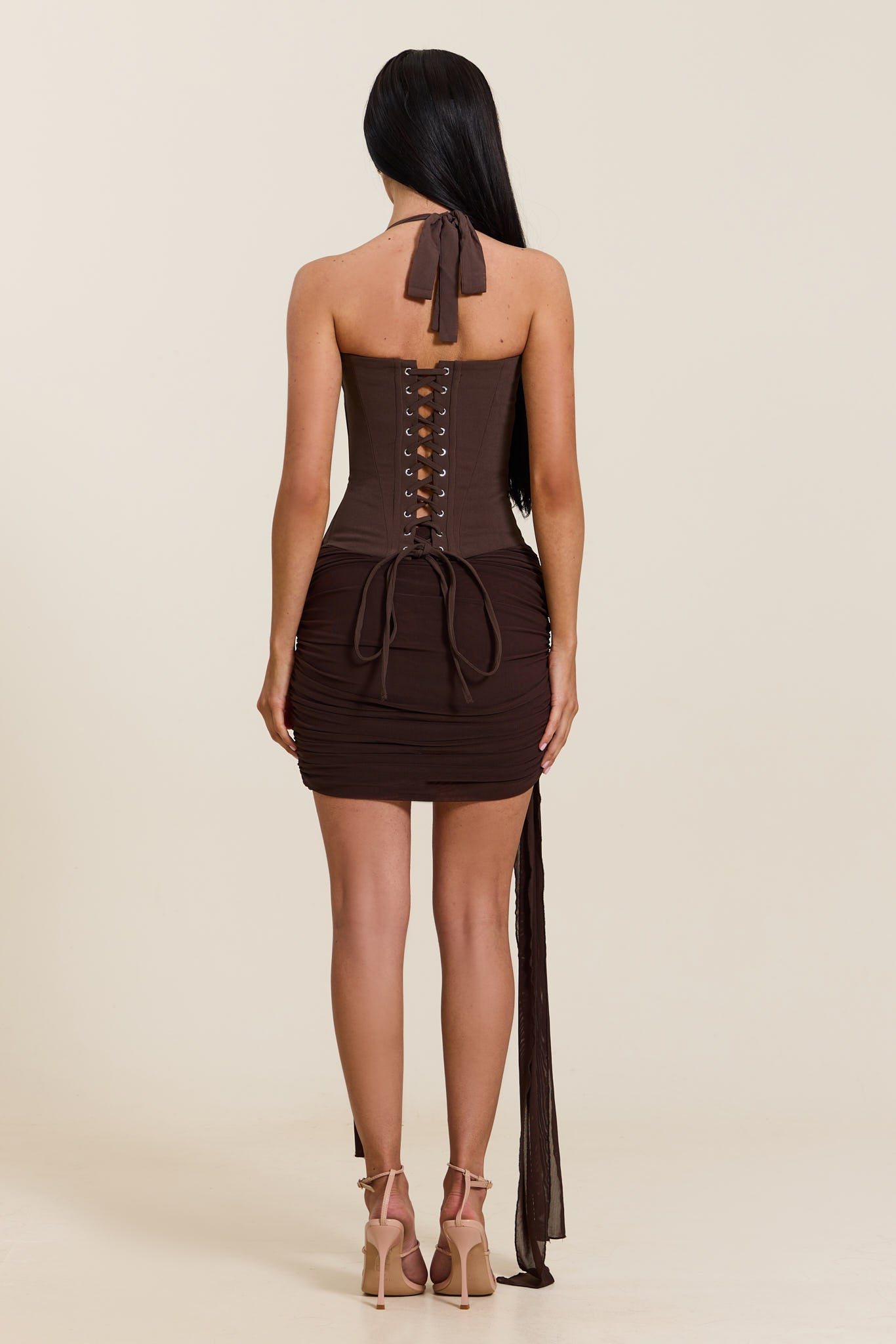 The Zadie Skirt in Brown