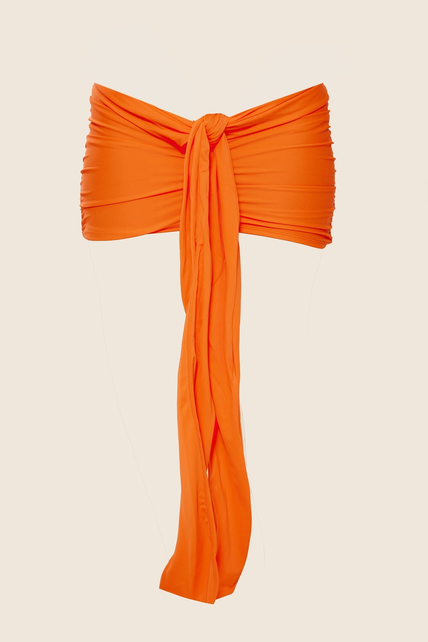 Tie Up Mini Skirt in Bright Orange