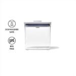 Airtight Clear Rubber-Seal Food Storage Container – 1.6 L Transparent Plastic & Stainless-Steel Lid, Stackable & Pantry Organizer - Image 2
