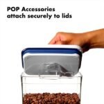 Airtight Clear Rubber-Seal Food Storage Container – 1.6 L Transparent Plastic & Stainless-Steel Lid, Stackable & Pantry Organizer - Image 3