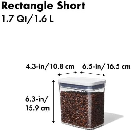 41G8RXPVpuL._AC_ Airtight Clear Rubber-Seal Food Storage Container – 1.6 L Transparent Plastic & Stainless-Steel Lid, Stackable & Pantry Organizer - Image 4