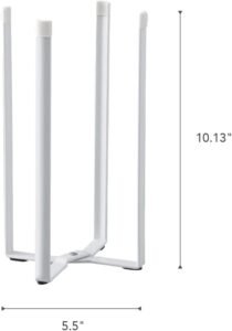 Multi-Function Kitchen Stand – Compact Rack for Drying Bottles, Glasses & Bags, White Finish - Image 2