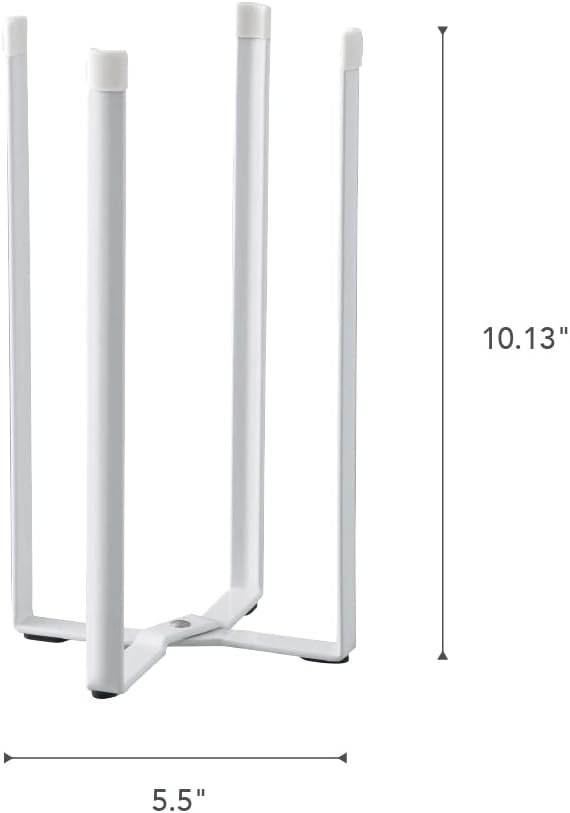 41RCul2Iv-L._AC_SL1024_ Multi-Function Kitchen Stand – Compact Rack for Drying Bottles, Glasses & Bags, White Finish - Image 2