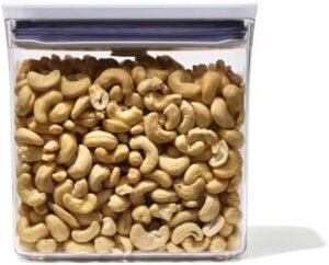 Airtight Clear Rubber-Seal Food Storage Container – 1.6 L Transparent Plastic & Stainless-Steel Lid, Stackable & Pantry Organizer - Image 6