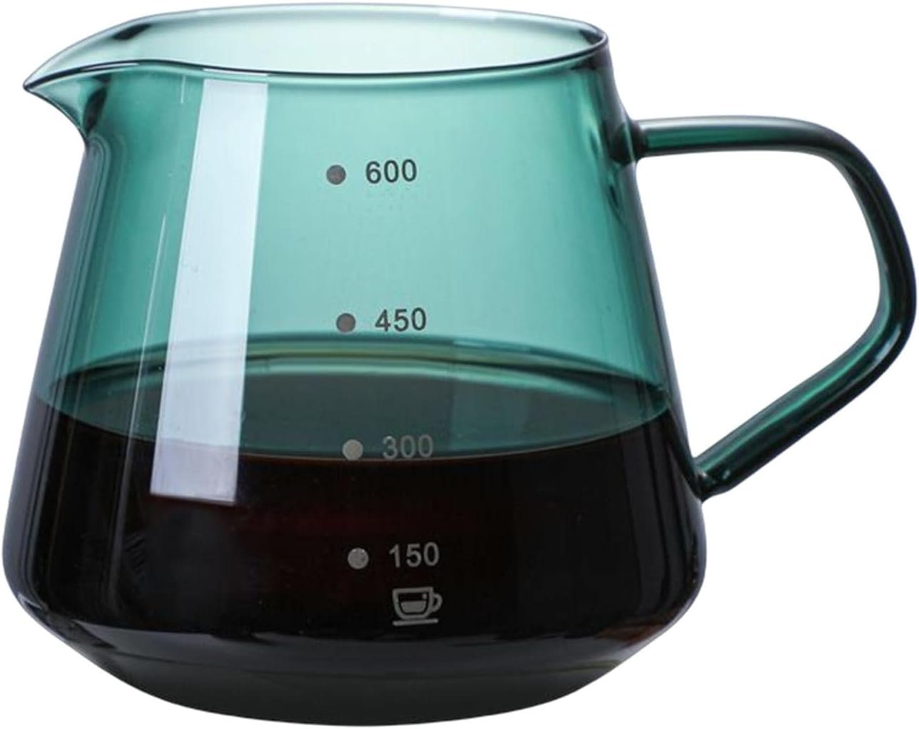 51GXboiSXqL._AC_SL1500_ 600ML Glass Coffee Dripper Pot – Heat-Resistant Espresso Maker with Stainless Steel Filter for Home, Café & Restaurants - Image 3