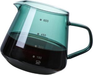 600ML Glass Coffee Dripper Pot – Heat-Resistant Espresso Maker with Stainless Steel Filter for Home, Café & Restaurants - Image 2