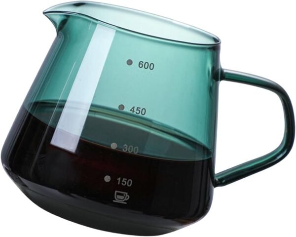 600ML Glass Coffee Dripper Pot – Heat-Resistant Espresso Maker with Stainless Steel Filter for Home, Café & Restaurants - Image 2