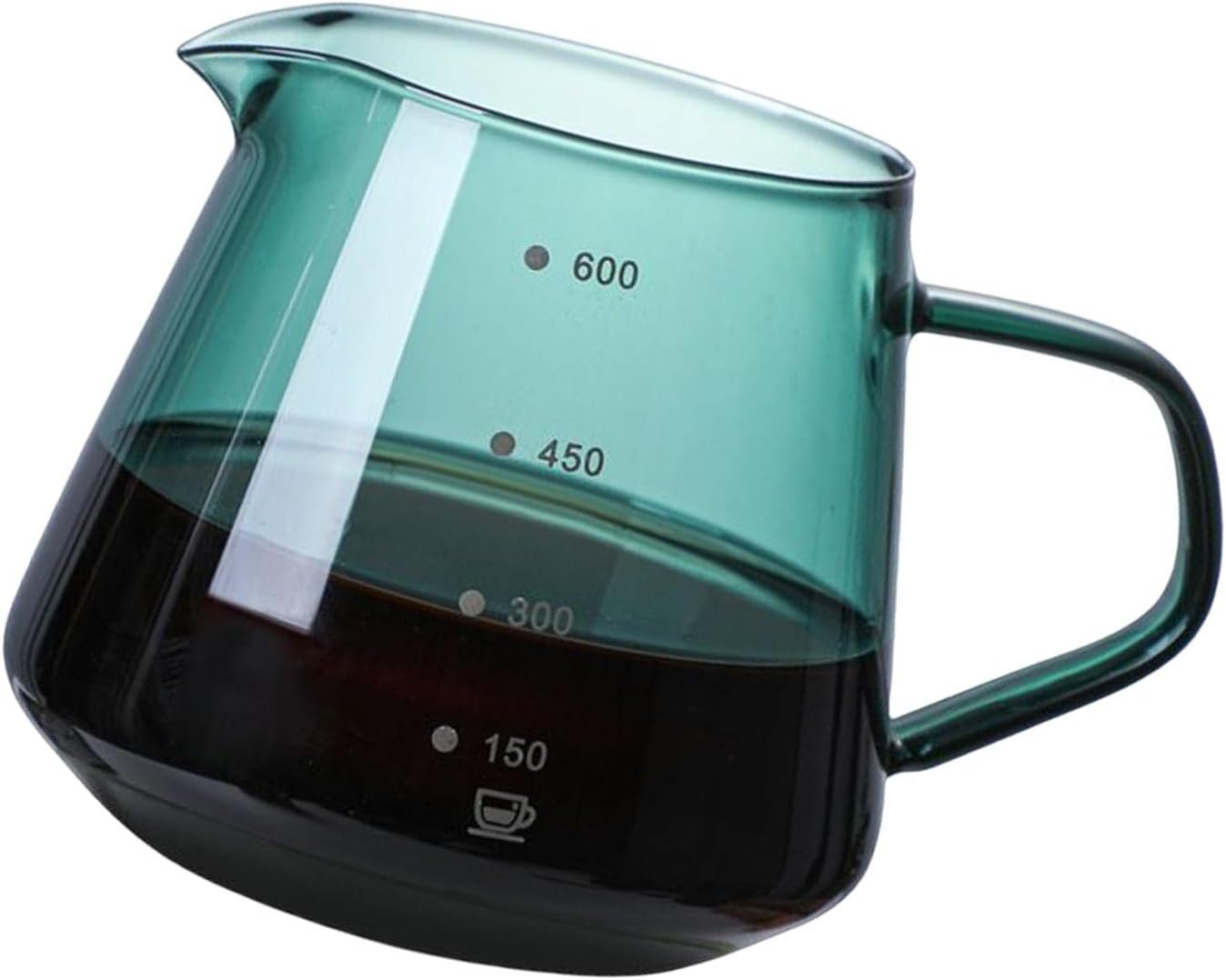 51amo-S2MnL._AC_SL1500_ 600ML Glass Coffee Dripper Pot – Heat-Resistant Espresso Maker with Stainless Steel Filter for Home, Café & Restaurants - Image 2
