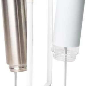 Multi-Function Kitchen Stand – Compact Rack for Drying Bottles, Glasses & Bags, White Finish