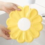 4PCS Colorful Flower Silicone Trivet & Coaster Set – Heat Resistant, Non-Slip Pot Holders & Table Mats for Hot Dishes, Pans & Drinks – Daisy Design (Purple, Green, Pink, Yellow) - Image 4