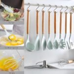 33-Piece Silicone Kitchen Utensil Set with Wooden Handles – Heat-Resistant, Non-Stick Safe Cooking Tools - Image 7