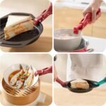 Silicone Anti-Scald Bowl Clip – Heat-Resistant Kitchen Gripper Tongs for Hot Dishes & Plates (Green + Red) - Image 7