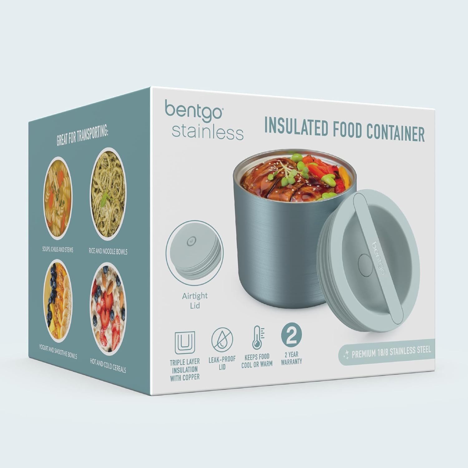 717xtsDGDCL._AC_SL1500_ Stainless Steel Insulated Food Container – 560 ml Leak-Resistant Lunch Jar for Hot & Cold Meals, Aqua - Image 7