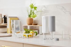 Multi-Function Kitchen Stand – Compact Rack for Drying Bottles, Glasses & Bags, White Finish - Image 9