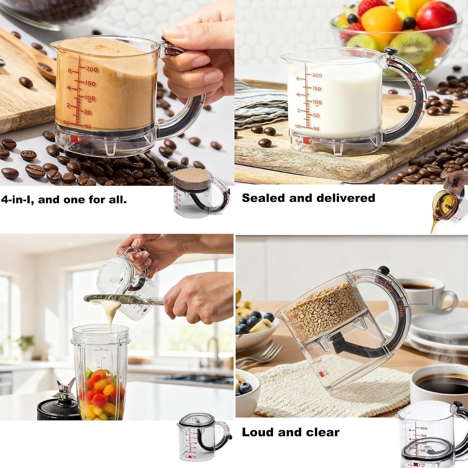71NfXwrMgIL._AC_SL1500_ 4-in-1 Adjustable Measuring Cup – Multi-Functional Measuring Tool with Scraper-Style Sealing Base, Space-Saving & Easy Clean Design for Cooking & Baking - Image 2