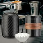 3-in-1 Portable Pour-Over Coffee Maker Set – Travel Friendly Hand Brew Kit for 1-2 People, Black