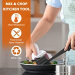5-Blade Heat-Resistant Meat Chopper & Masher for Ground Beef – Non-Stick Safe Kitchen Tool - Image 5