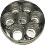 Stainless Steel Spice Box with Transparent Lid – Indian Masala Dabba Container for Kitchen, 7 Compartments with Spoon, Durable & Elegant Design - Image 5