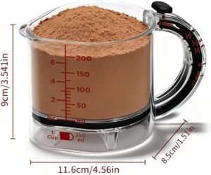 4-in-1 Adjustable Measuring Cup – Multi-Functional Measuring Tool with Scraper-Style Sealing Base, Space-Saving & Easy Clean Design for Cooking & Baking - Image 5