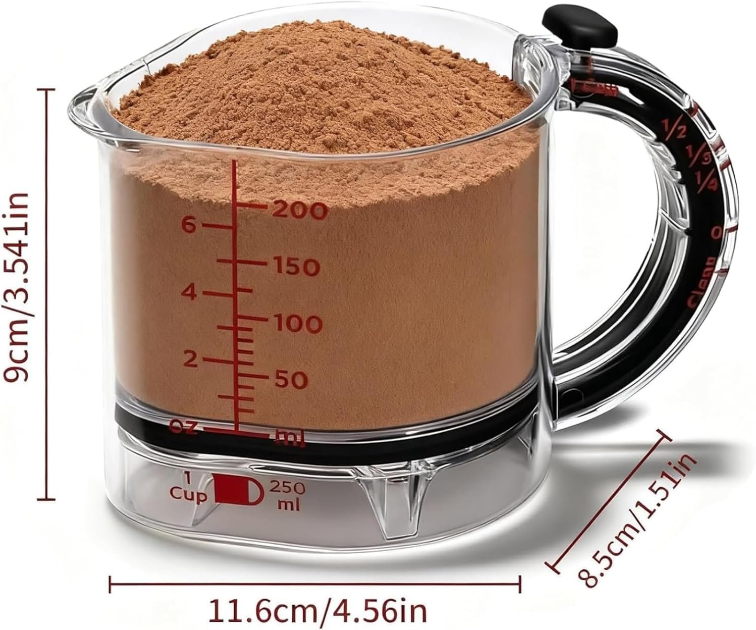 71zfLmXOBOL._AC_SL1500_ 4-in-1 Adjustable Measuring Cup – Multi-Functional Measuring Tool with Scraper-Style Sealing Base, Space-Saving & Easy Clean Design for Cooking & Baking - Image 5