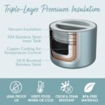 Stainless Steel Insulated Food Container – 560 ml Leak-Resistant Lunch Jar for Hot & Cold Meals, Aqua - Image 8
