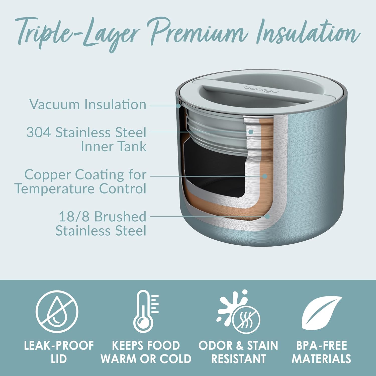 814GALbEd1L._AC_SL1500_ Stainless Steel Insulated Food Container – 560 ml Leak-Resistant Lunch Jar for Hot & Cold Meals, Aqua - Image 8