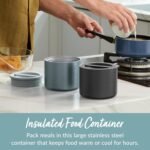 Stainless Steel Insulated Food Container – 560 ml Leak-Resistant Lunch Jar for Hot & Cold Meals, Aqua - Image 5