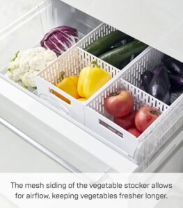 Stackable Fruit & Vegetable Storage Basket – One-Size White Plastic Basket Organizer for Kitchen Counters & Pantry - Image 6