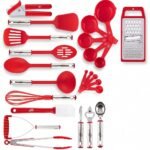 24-Piece Nylon & Stainless Steel Kitchen Utensil Set – Nonstick & Heat-Resistant Cooking Tools for Pots & Pans